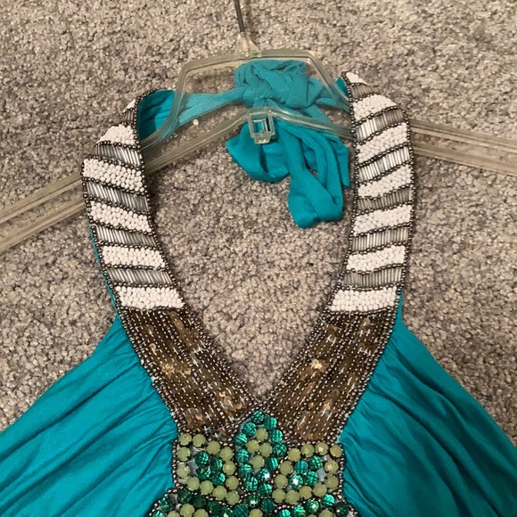 Boston proper beaded & crystal halter top - Picture 3 of 6